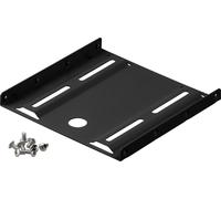 Goobay 93990 Cadre de montage pour disque dur 2,5'' sur 3,5'' - 1x, noir - convient pour le montage d'un disque dur 2,5'' dans une baie de boîtier 3,5
