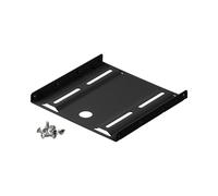 Goobay 93990 : Support de Montage Universel pour Disque Dur 2.5" Noir 100x100x10mm, Compatible Châssis PC, Certification CE