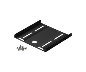 Goobay 93990 : Support de Montage Universel pour Disque Dur 2.5" Noir 100x100x10mm, Compatible Châssis PC, Certification CE