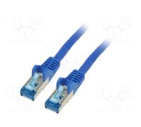 goobay - Cordon de raccordement - RJ-45 (M) pour RJ-45 (M) - 30 m - SFTP, PiMF - CAT 6a - rond - bleu