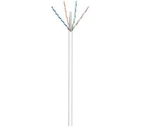 Goobay 94965 Câble réseau CAT 6, U/UTP, blanc, 100 m - CCA mélange de cuivre pour applications SOHO, AWG 23/1 (solid), PVC