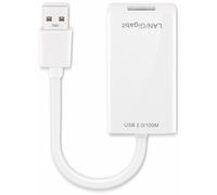 Goobay 95035 Convertisseur réseau USB 2.0 Fast Ethernet, 0,1 m - pour connecter un PC/MAC avec port USB à un réseau Ethernet