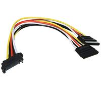Goobay 95114 Câble d'alimentation PC Y / Adaptateur d'alimentation / Splitter SATA ; SATA 1x femelle vers 2x mâle 2x SATA standard mâle vers SATA standard femelle