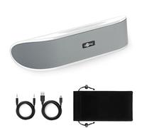 Goobay 95122 Barre de son de 6W, Haut-parleur stéréo pour PC, TV et ordinateur portable, blanc