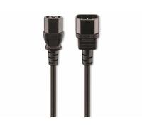 Goobay 95124 Rallonge pour appareils froids, 0,5 m, noir, 0.5 m - fiche d'appareil C14 (prise d'appareil froid) > prise d'appareil C13 (prise d'appareil froid)