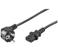 Goobay 95142 Câble d'alimentation coudé pour appareils froids tel que PC, Moniteur, Onduleur (fiche de sécurité selon IEC 320 C13) 3,0m Noir