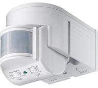 goobay 95175 Détecteur mouvement infrarouge Extérieur / Montage saillie / Rotation, inclinaison / Portée 12m / Zone détection 180° / Classe protection IP44 / Protégé contre projections d'eau / blanc
