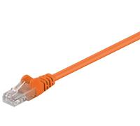 Goobay 95201 CAT 5e Câble patch, U/UTP, orange, 0.25 m - CCA mélange de cuivre