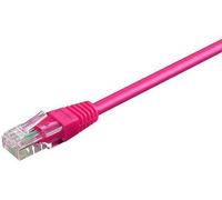 Goobay 95232 CAT 5e Câble de Liaison, U/UTP, Magenta, 3 m Longueur