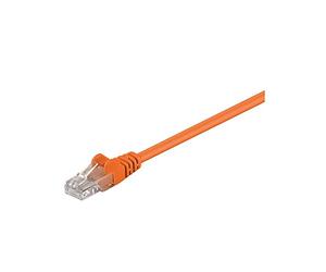 Goobay 95245 CAT 5e Câble de Liaison, U/UTP, Orange, 7.5 m Longueur