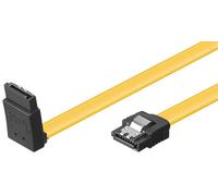 Goobay 95296 Câble de données PC, 6 Gbits, clip 90°, 0.5 m - SATA type L mâle > SATA type L mâle 90