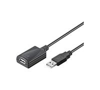 goobay 95439 Rallonge Active USB 2.0, Noir, 5m Longueur
