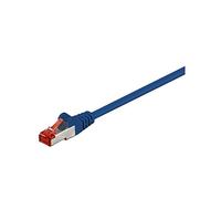 Goobay 95472 CAT 6 câble patch, S/FTP (PiMF), bleu, 1 m - CCA mélange de cuivre