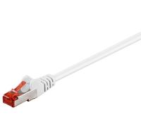 Goobay 95531 CAT 6 câble patch, S/FTP (PiMF), blanc, 7.5 m - CCA mélange de cuivre