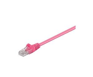 Goobay 95559 CAT 5e Câble de Liaison, U/UTP, Magenta, 1.5 m Longueur