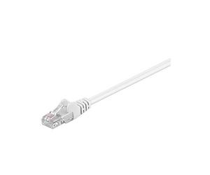 Goobay 95564 CAT 5e Câble de Liaison, U/UTP, Blanc, 1.5 m Longueur