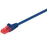 Goobay 95588 CAT 6 Câble patch, U/UTP, bleu, 1.5 m - CCA mélange de cuivre