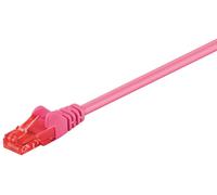 Goobay 95593 CAT 6 câble patch, U/UTP, magenta, 1.5 m - CCA mélange de cuivre
