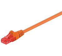 Goobay 95594 CAT 6 câble patch, U/UTP, orange, 1.5 m - CCA mélange de cuivre