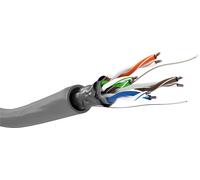 Goobay 95707 CAT 5e Câble Réseau, F/UTP, Gris, 305 m Longueur