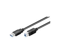 Goobay 95721 Câble SuperSpeed USB 3.0, Noir, 0.25m Longueur