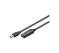 Goobay Câble d'extension USB 3.0 95727 Actif 5 m Noir
