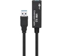 Goobay 95727 Rallonge active USB 3.0, noir, 5 m - USB 3.0 mâle (type A) > USB 3.0 femelle (type A)