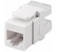 Goobay 95738 CAT 5e Keystone RJ45 Jack, UTP, 100 MHz, Blanc