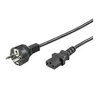 Goobay 96037 Câble d'alimentation droit pour appareils froids tel que PC, Moniteur, Onduleur (fiche de sécurité selon IEC 320 C13) 5,0m noir