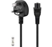 Goobay 96046 Cordon-Connecteur Grande-Bretagne, 1.8 m Longueur, Noir