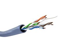 Goobay 96096 Câble réseau CAT 6a, U/UTP, bleu, 100 m - CU, AWG 23/1 (solid), LSZH