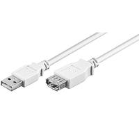 Goobay 96199 Câble Rallonge de Recharge USB 2.0 Hi-Speed, Blanc, 3m Longueur