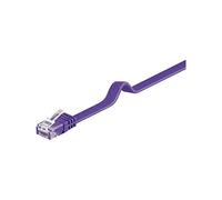 Goobay 96436 CAT 6 U/UTP Câble de Liaison Plat, Violet, 7m Longueur