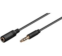 Goobay 97118 Câble de Rallonge Audio et pour Casque AUX, 3.5 mm, 3 Pôles, Slim, 2 m Longueur de Câble