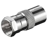 Goobay Adaptateur d'antenne satellite F mâle vers coaxial femelle