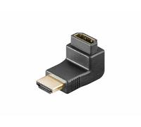 goobay 68782 Adaptateur Coudé HDMI, Doré, Femelle, Type A
