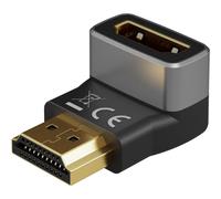 Goobay Adaptateur HDMI¿ Coudé 270° Vertical, 8K @ 60 Hz, Plaqué Or