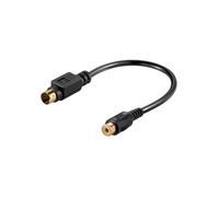 Goobay Adaptateur Mini-DIN 4 plug (S-Video) > RCA Femelle 20 cm
