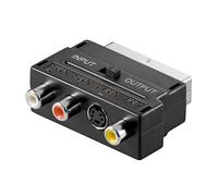 Adaptateur Peritel - GOOBAY - SVideo-RCA - Noir - Switchable IN/OUT