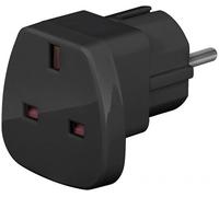 goobay - Adaptateur pour prise d'alimentation - power CEE 7/7 (M) pour BS 1363 (F) - 250 V - 13 A - noir