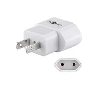 Goobay Adaptateur secteur 45345 – EURO vers US/JAP, super-compact, blanc, intérieur