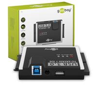goobay Adaptateur SATA pour disques durs USB 3.0 et IDE/USB HDD & SSD/avec câble USB A vers B & Molex et Bloc d'alimentation 12 V 2 A/Disque Dur Externe 72013