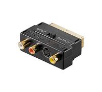Goobay Adaptateur Scart vers Audio-Vidéo Composite et S-Video, in/Out, Noir 50499-GB 1