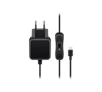 Goobay - Adaptateur Secteur - 2.5 A (Micro-Usb De Type B) - Sur Le Câble : Micro-Usb - Noir - Pour Raspberry Pi 1, 2, 3