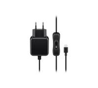 Goobay - Adaptateur Secteur - 2.5 A (Micro-Usb De Type B) - Sur Le Câble : Micro-Usb - Noir - Pour Raspberry Pi 1, 2, 3