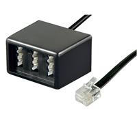 GOOBAY Adaptateur téléphonique, RJ11-3x TAE/F/F, noir
