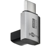 goobay Adaptateur USB-C 240 W 40 Gbit Extension 90° Vertical Court USB4 (mâle vers Femelle) / USB 4.0 Adpter 8K @ 60 Hz, rétrocompatible USB 3.1, USB 2.0/74444