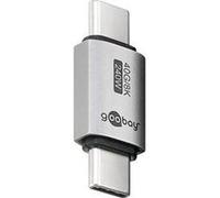 Goobay Adaptateur USB-C 74448 - mâle-mâle USB4 240W 40Gb/s 8K@60Hz rétrocomp. USB3.1/2.0 Argent