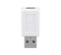 Goobay Adaptateur USB-C/USB-A OTG 55225 – Convertit USB-A en USB-C – USB 3.0 SuperSpeed – Blanc
