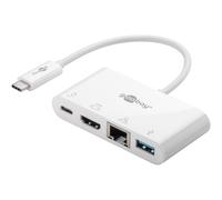 Goobay Adaptateur USB-C vers HDMI / RJ45 / USB-A / USB-C